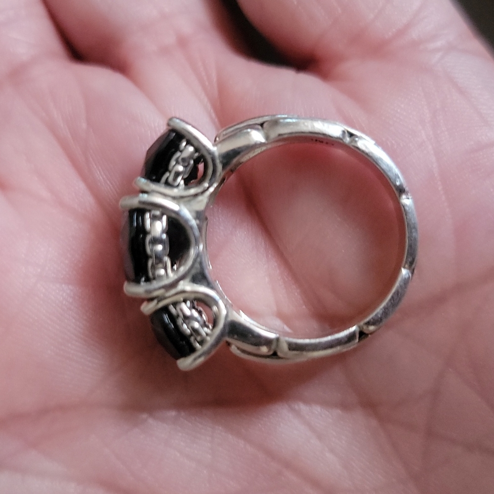- BLACK SPINELL 925 RING... - Picture 2 of 7